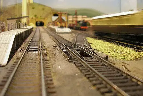 model railway track