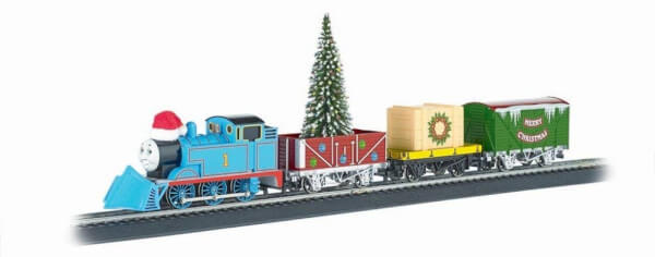 miniature train sets christmas