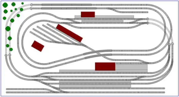 n scale train layouts 2x4