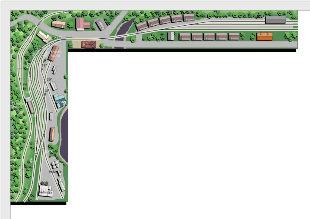 ho scale shelf layout