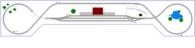 n scale figure 8 shelf layout